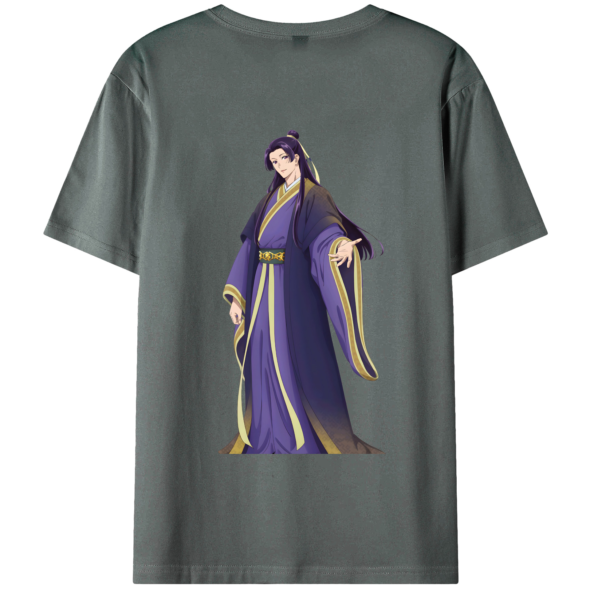 （画像用） 薬屋のひとりごと The Apothecary Diaries 綿100％ メンズ半袖Tシャツ（バックプリント） 通気性
